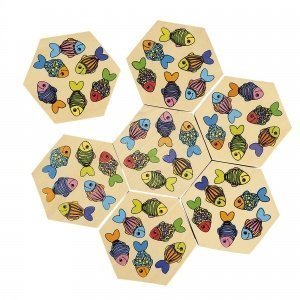Hexagon-Puzzle "Fisch"