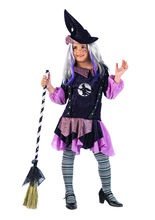 Hexe Halloween Kinderkostüm schwarz-flie