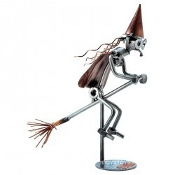 Hexe-Schraubenfigur Metall-Geschenke