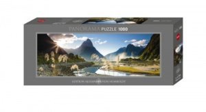 Heye 29606 - Alexander von Humboldt, Milford Sound, 1000 Teile Panorama Puzzle