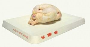 HIKHAK Schneidbrett Fisch + Fleisch