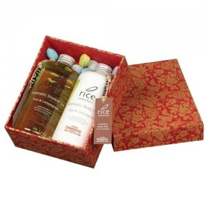 HIMALAYA BOX, rot  Wellness-Box: Shower 