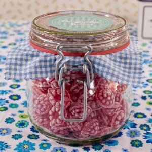 Himbeergeist Bonbonglas