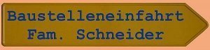 Hinweisschild Richtungspfeil - gelb mit 