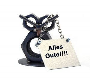 Hinz und Kunst Metall Tier - große Eule