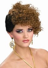 Hip Hop Tänzerin Perücke braun-schwarz