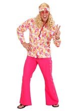 Hippie Hemd Flowerpower pastel-coloured