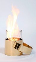 HOTPOT Bioethanol-Feuerstelle goldfarben