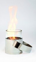 HOTPOT Bioethanol-Feuerstelle silberfarb
