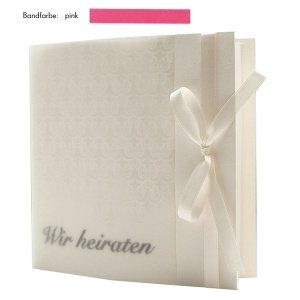 Hochzeitseinladung Elegance, fuchsia