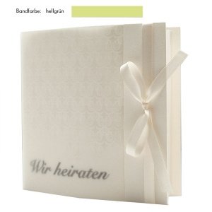 Hochzeitseinladung Elegance, hellgrün