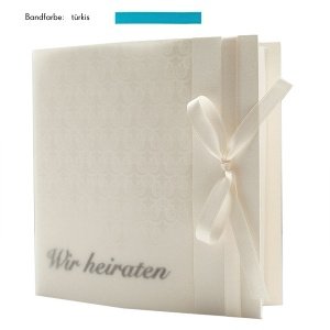 Hochzeitseinladung Elegance, türkis