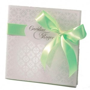 Hochzeitseinladung Lizzy, creme-mint