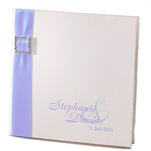 Hochzeitseinladung Noemi, creme-flieder