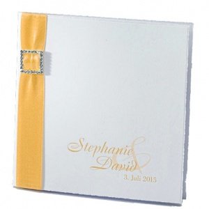 Hochzeitseinladung Noemi, creme-gelb