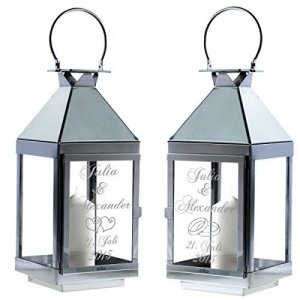 Laterne mit Gravur zur Hochzeit