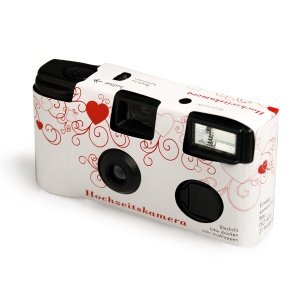 Hochzeitskamera Love is in the Air, rot