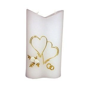 Hochzeitskerze Doppelherz