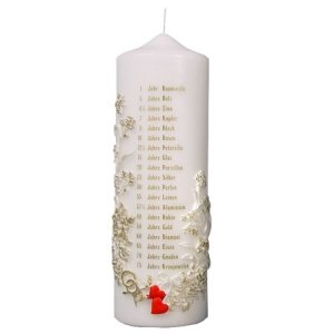 Hochzeitskerze Jubiläen, groß