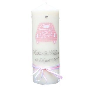 Hochzeitskerze Just married, personalisi