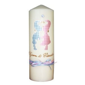 Hochzeitskerze Zwergenkuss, personalisie