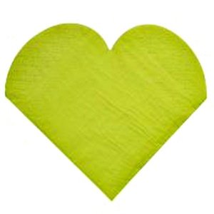 Hochzeitsserviette, kiwi, 20St.