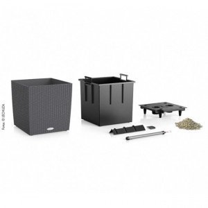 Hohes eckiges Pflanzgefäß Cube Cottage 4