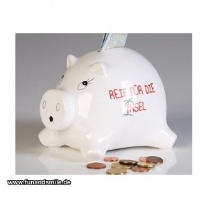 Holiday Sparschwein - Reif für die Insel