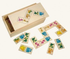 Holz Domino "Tiere" von Bino Holzspielze