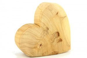 Holz Herz aus Pappel Massivholz XL