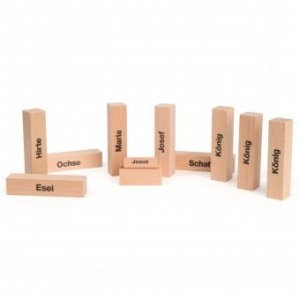 Holz-Krippe für Puristen