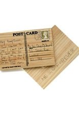 Holz Postkarte zum Selberschnitzen