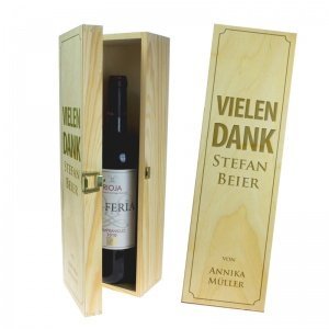 Holz-Präsentkiste *Vielen Dank*