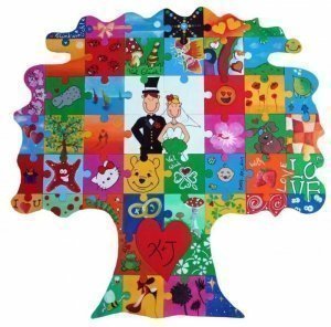 Holz Puzzle Baum zum Bemalen