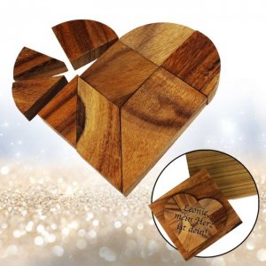 Holz Puzzle - Herz