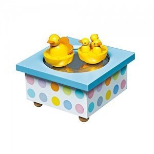 Holz Spieldose Tanzende Enten