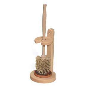 Holz WC-Ständer mit Bürste mit Naturbors
