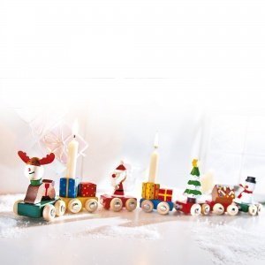 Holz-Weihnachtszug