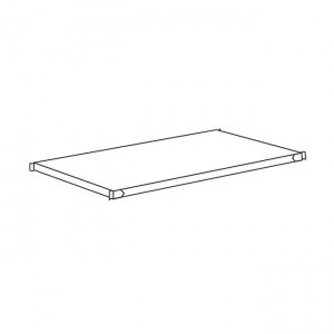 Holzboden, weiß, 65 x 52 cm