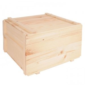 Holzkiste mit losem Deckel SIENA für 12 