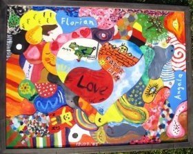 Holzmosaik zur Hochzeit als Hochzeitsspi