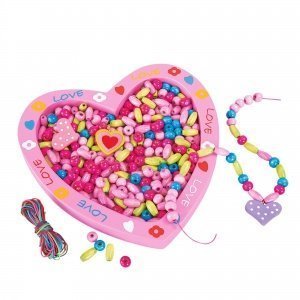 Holzperlen-Set "Herz"