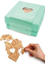 Holzpuzzle Karte im Geschenkkarton