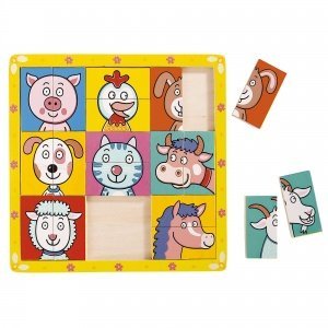 Holzpuzzle "Tierköpfe"