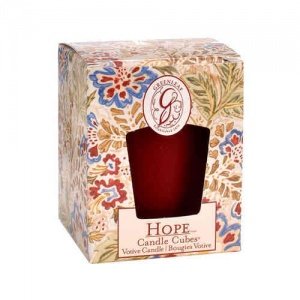 -Hope- Candle Cube Votive, Greenleaf