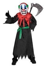 Horror Clown Halloween-Kinderkostüm schw