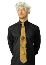 Horror Halloween-Krawatte Ratte braun