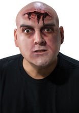 Horror Platzwunde Halloween-Latexapplika