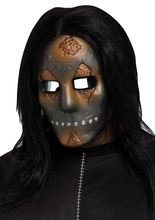 Horror-Puppe Halloween-Maske silber