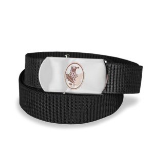 Hosengürtel schwarz mit Gravur Scharfsch